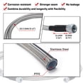 thumbnail image 3 of SS Braided Cooler Lines Hoses Kit for GM 4L60E 4L65E Automatic Transmission -6AN, 3 of 5