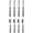 Gray, variant on Flatware 8-Piece Stainless Steel Silverware Set Grey Stripes Acrylic Handle Transatlantic Collection