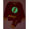 thumbnail image 2 of DC Comics Pyjama Deux Pièces à Manches Longues et Jambes Longues Rouge The Flash pour Garçons (6-7 Ans), 2 of 7