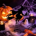 thumbnail image 6 of Halloween Tree Topper Decoration, Party Favors with LED Lights | Gothic Tree Topper for Thanksgiving Fall Treetop B, 6 of 9