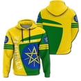 thumbnail image 5 of Sudadera con capucha con estampado 3D de la bandera de Etiopía y el emblema del león para hombre, ropa informal de calle, sudaderas con capucha de manga larga, 5 of 5