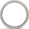 thumbnail image 2 of Titanium Polished 6mm Half Round Band (Size 15) Made In China tb1-15, 2 of 5
