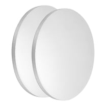 Uxcell 2Pcs Aluminum Disc, 4"(100mm) Diameter 0.24"(6mm) Thickness Round Aluminum Sheets 6061 Aluminum Circle Plates for Metal Stamping