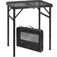 thumbnail image 1 of Folding Grill Table 3 Height Adjustable Portable Metal Aluminum Picnic Table with Mesh Desktop and Portable Handle Lightweight Camping Table for Picni, 1 of 8