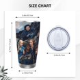 thumbnail image 4 of Vaso de 20 oz con tapa de Game Of Thrones, vaso de viaje de acero inoxidable de doble pared con aislamiento al vacío, taza de café con aislamiento duradero, taza térmica con tapa deslizante a prueba, 4 of 7