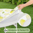 thumbnail image 5 of Round Picnic Table Cloth 100% Waterproof & Oil Proof, Elastic Fitted Table Cover for 36"-44" Round Tables, for Dining, Camping, Outdoor, 5 of 7