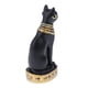 thumbnail image 5 of Estatua de gato Mau del antiguo Egipto, de resina, tallada a mano, para la suerte y la riqueza. Negro, 5 of 8