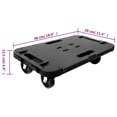 thumbnail image 4 of vidaXL Transport Trolley Black Polypropylene 300 kg, 4 of 5