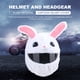 thumbnail image 5 of Funda Para Casco De Moto Funda de felpa para casco con orejas grandes y flexibles para montar a caballo (conejo blanco) Ndcxsfigh Accesorios para autos y motos, 5 of 8