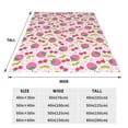 thumbnail image 3 of Sikiie Strawberry And Cheery Ultra-Soft Micro flannel Blanket Luxury All Seasons Warm Blanket for Bedding Sofa and Travel (4 sizes)-80"x60", 3 of 7