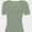 Sage green, variant on Women's Casual Short Sleeve Scoop Neck Summer Tops Ribbed Knit Slim Fit Tee Shirts