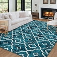 thumbnail image 2 of Hasoo Tie-Dye Area Rug Non-slip Machine Washable Living Room Bedroom Play Room Floor Carpet 5' x 7' Blue/Green, 2 of 6