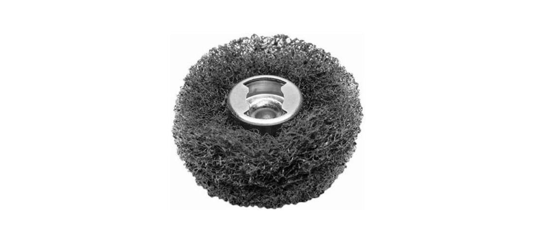 Dremel 512E Abrasive Buff, 1 in Dia, 7/64 in Thick, Steel Pair