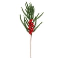 thumbnail image 2 of Aodebiao Tiges de Verdure de Pin Artificielles Réalistes avec Baies et Cônes Rouges, Branches Flexibles pour Couronnes de Noël, Centres de Table, Déco Maison et Mariage, Arrangements de Feuillage Réalistes, 2 of 6