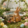 thumbnail image 7 of Horivan Cute Rabbit Garden Statue Outdoor Decor, Resin Bonsai Pot Sculpture, Weatherproof Patio Yard Ornament for Home and Garden Decoration, 7 of 7