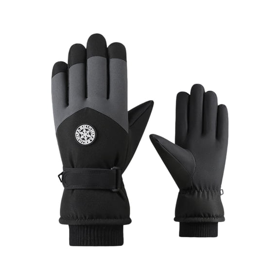 Lunxisen 2 Pcs Winter Gloves Women Men, Thermal Ski Gloves for Cold Weather with Warm, Waterproof, Touchscreen for Running, Skiing
