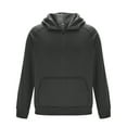 thumbnail image 4 of MHFRRA Sudadera con Capucha y Cremallera de Un Cuarto, Informal, Forrada, Cómoda, Suave, Cálida, para Invierno, Otoño, Exterior, Deportiva, con Capucha Gris, 4 of 4