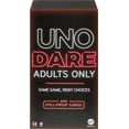 thumbnail image 1 of UNO Dare Adults Only Card Game, 2-10 Players, Waterproof Cards and Dice for Adult Game Night - Walmart Exclusive, 1 of 6