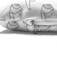 thumbnail image 4 of Snail Pet Bed, Spring Rain Nature Themed Monochromatic Continuous Zentangle Helix Pattern, Resistant Pad for Dogs and Cats Cushion with Removable Cover, 24" x 39", White Charcoal Grey, by Ambesonne, 4 of 4