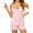 Pink, variant on Sexyfree Women Cami Pajamas Set Lace Trim Sleepwear Sexy Pjs with Shorts Soft Nightwear