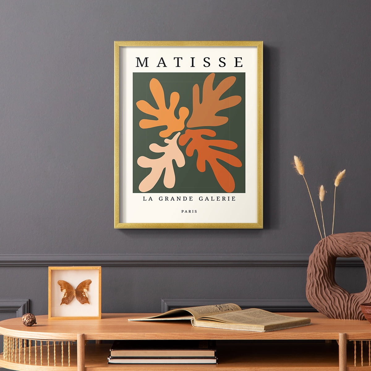 Matisse CCCLXXXV in Gold Solid Wood 8 x 10 Framed Print