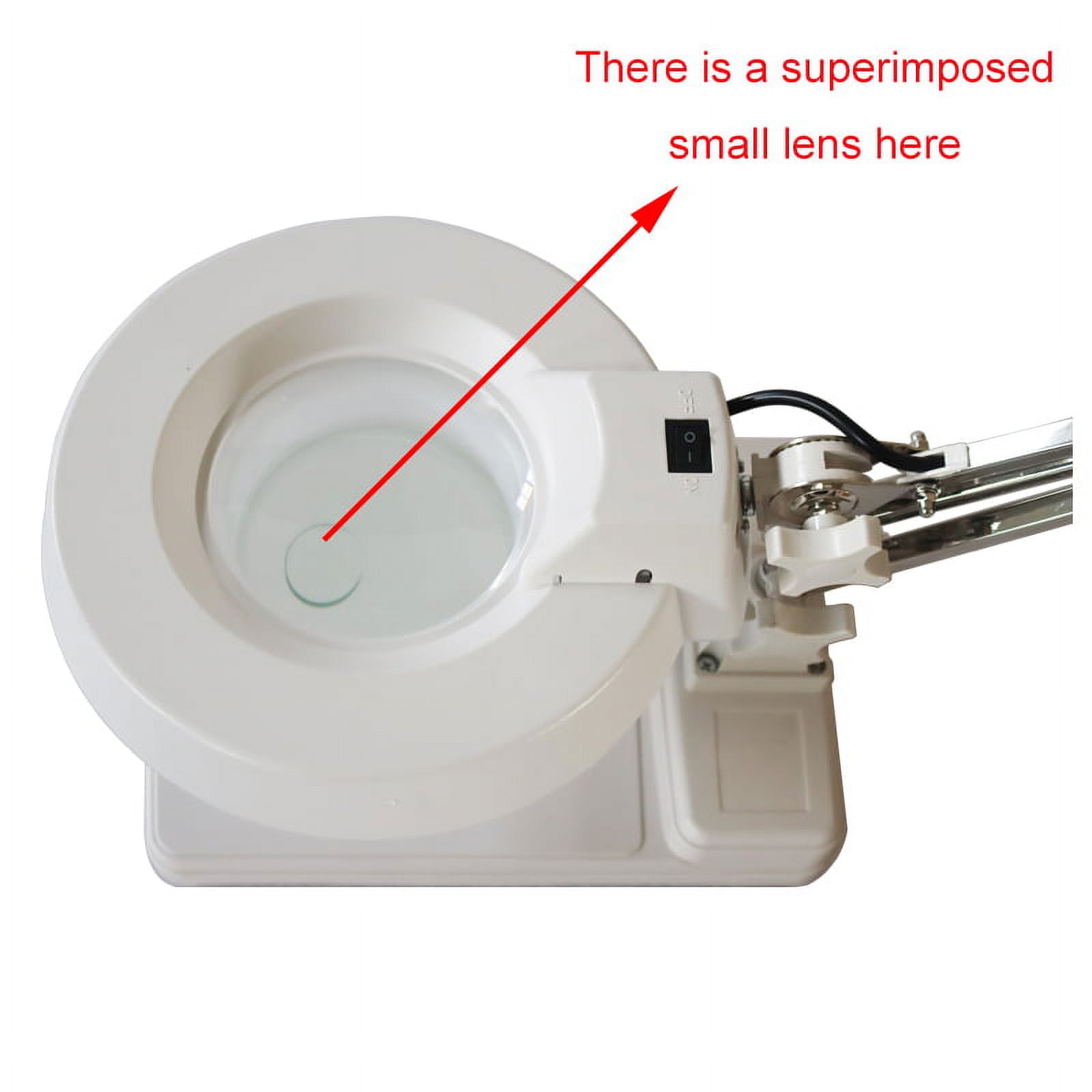 20X Bench-top Magnifier Lamp 110V Table Magnifier LED Lamp for Reading and Working