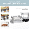 thumbnail image 2 of ALPHA LIVING Disposable Chafing Dish Buffet Set, Food Warmers for Parties, Fuel Cans Complete, 2 of 8