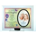 thumbnail image 1 of "Granddaughter" Inspirational Glass Rectangle Picture Frame, Yellow, 1 of 1