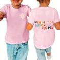 thumbnail image 2 of Kayannuo Girls' Short Sleeve Shirt Clearance Boys T-Shirt Independence Day Toddler Baby Boys Girl Comfortable Solid Color Print Short Sleeve Cotton T-shirt Top 11-12 Years, 2 of 6