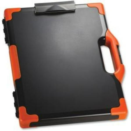 clipboard storage box oic notebook tablet gray metal walmart