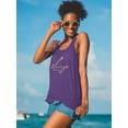thumbnail image 2 of Silvery Fashion Style  Racerback Tank Women -Image by Shutterstock, Female x-Small, 2 of 4