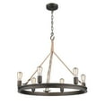 thumbnail image 3 of Golden Lighting Chatham 6-Light Chandelier in Gunmetal Bronze, 3 of 8