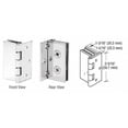 thumbnail image 3 of CRL EH246 Chrome Double Wall-to-Glass Hinges - pack of 2, 3 of 5