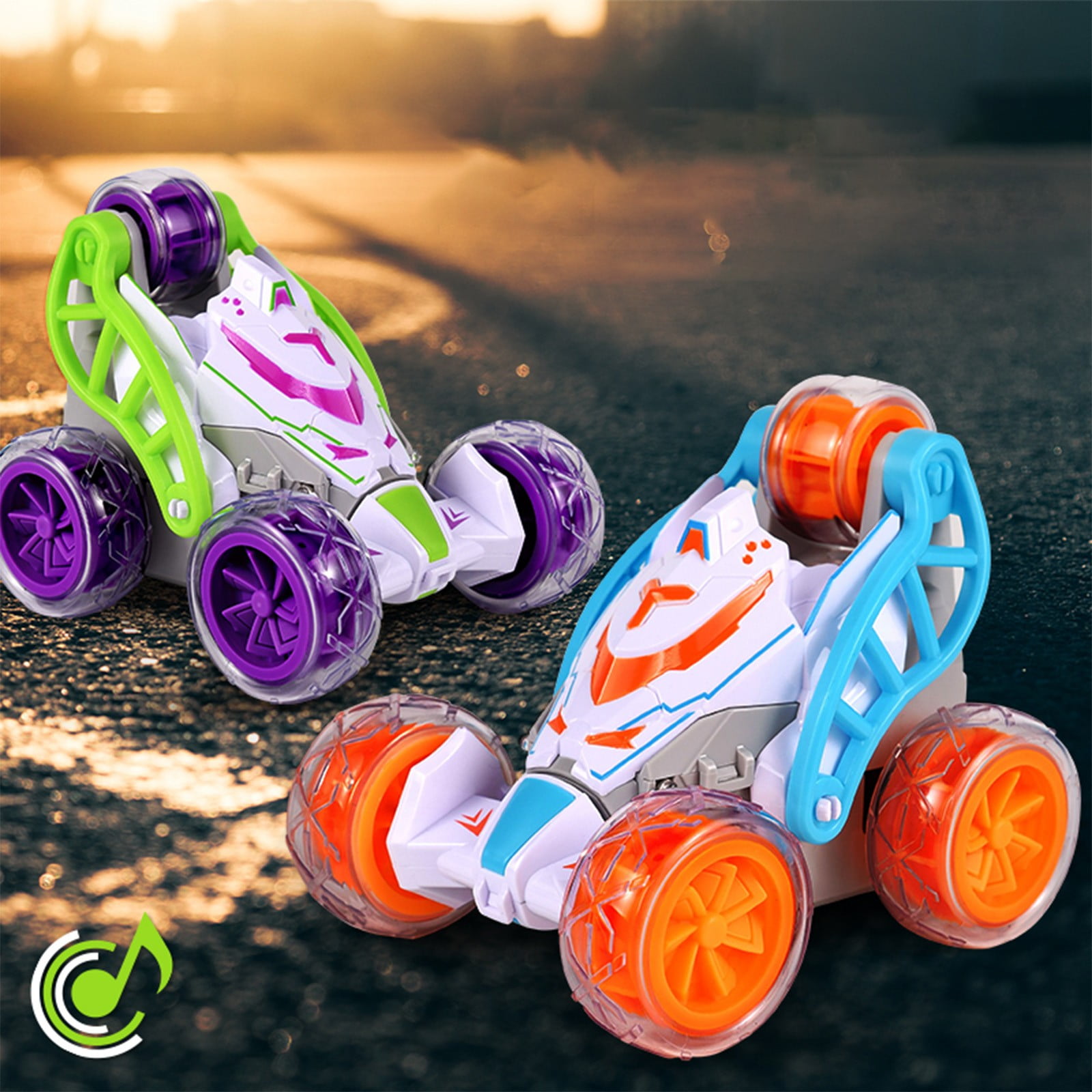Sentmoon Remote Control Car Spray RC Cars For Kids Boy Toys Stunt Car Remote Control Car 2.4GHZ 360 Degree Flip Rotating Indoor Outdoor Toys For Children Rc Car Gifts for 4 Year Old Boy