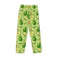 thumbnail image 3 of Lsque Green Avocado Print Men's Pajama Pants, Lounge Pant - Comfortable Home Wear,Elastic Waistband, Stylish Design-Large, 3 of 9