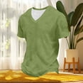 thumbnail image 6 of Mens Shirts Short Sleeve Fitness Home Wear Loose Casual Shirts Solid Color Mens T-shirt Sports Short Shirts for Men, Mint Green-5XL, 6 of 9