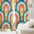 thumbnail image 2 of Cortinas XFLINGBAO Arcoíris Boho Floral 213x132 cm Juego de 2, 2 of 6
