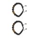 thumbnail image 3 of Guardurnaity Parejas Pulseras Ajustable Negro Mate Rocas Difusor Energía Delicada Mujer Joyería Regalos para Hombres Type5 NO5, 3 of 6