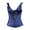 Dark Blue, variant on Corset Tops for Women Renaissance Lace Up Overbust Bustier Bodice Satin Waist Cincher