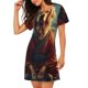 thumbnail image 2 of Fotbe Meditating Golden Retriever Bata de Dormir para Mujer con Estampado, Camisón de Algodón de Manga Corta, Ropa de Dormir Casual, 2 of 6