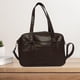 thumbnail image 1 of Bolso de hombro de cuero para mujer, bolso ligero para debajo del brazo, para citas, compras, trabajo Marrón, 1 of 8