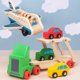 thumbnail image 1 of Juguetes de Madera Ganfancp Modelo de Avión con Remolque 1X Avión 8X accesorios, 1 of 7