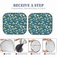 thumbnail image 5 of Goofa Floral Pattern 2 Piece Car Windshield Sun Shade Foldable | Front Windshield Shade for Sun, Heat and UV Rays | Sunshade for Car Front Window-, 5 of 7