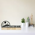thumbnail image 3 of Handmadetneonsign Captain Metal Nameplate, Captain Desk Name Plate, Captain Desk Nameplate, 3 of 4