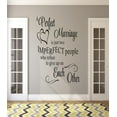 thumbnail image 1 of Family A Perfect Marriage Lovely Quotes & Sayings Wall Decal Decoration A Perfect Marriage Quote Text Typography Lasts Years and Easily Removable - Size: 15 In(W) x 30 In(H), 1 of 3