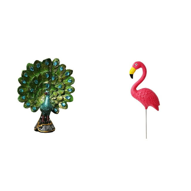 Elegante colección de esculturas de pavos reales para decorar el hogar, la oficina, la sala de estar, el dormitorio, la estantería o el jardín.
