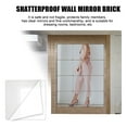 thumbnail image 3 of Leaveforme 12Pcs Wall Mirror Tiles Square Sticky Shatterproof Self-adhesive Removable Dressing Glass Wall Mounted Full Length Mirror for Daily Use, 3 of 7