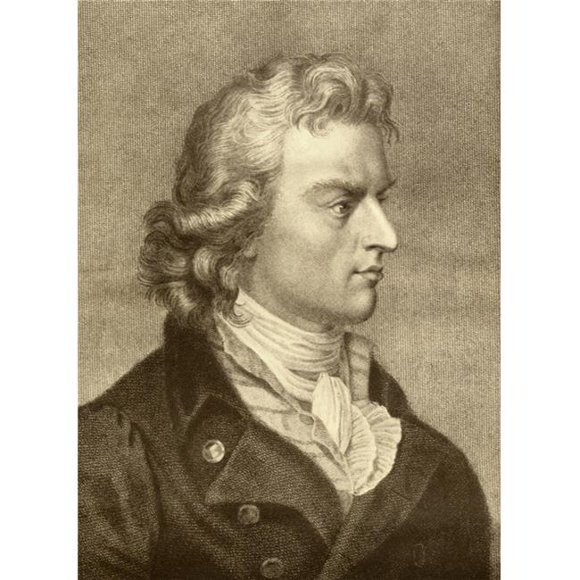 Johann Christoph Friedrich Von Schiller, 1759-1805 German Poet, Dramatist Philosopher & Historian From The Book The Masterpiece Library of Short Stories, Old German, Volume 17 Poster P