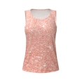 thumbnail image 4 of Gaeub Rose Gold Glitter Women's Workout Tank Tops Lightweight Sleeveless Shirts for Women for Athletic Running Tennis Yoga - XX-Large, 4 of 9