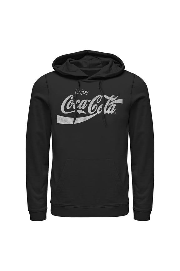 Mens Coca Cola Distressed Enjoy Lightweight Hoodie